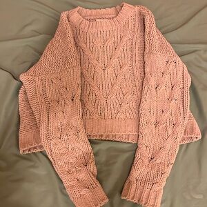 baby pink knitted sweater